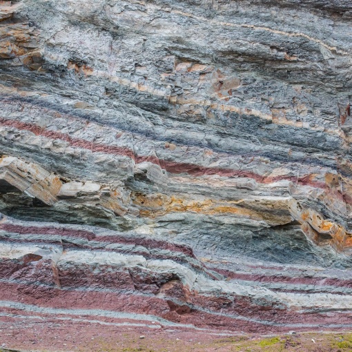 Lower lias sedimentary rocks, Watchet, Somerset.